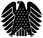 Das Bild zeigt einen stilisierten Adler, das Wappentier der Bundesrepublik Deutschland.